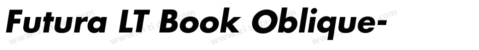 Futura LT Book Oblique字体转换